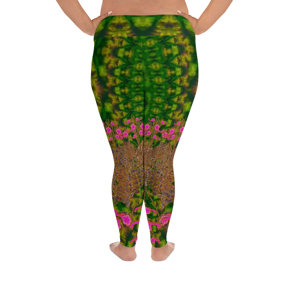 Leggings (Plus Size)(WindSong Flower) RJSTH@Fabric#7 RJSTHW2021 RJS