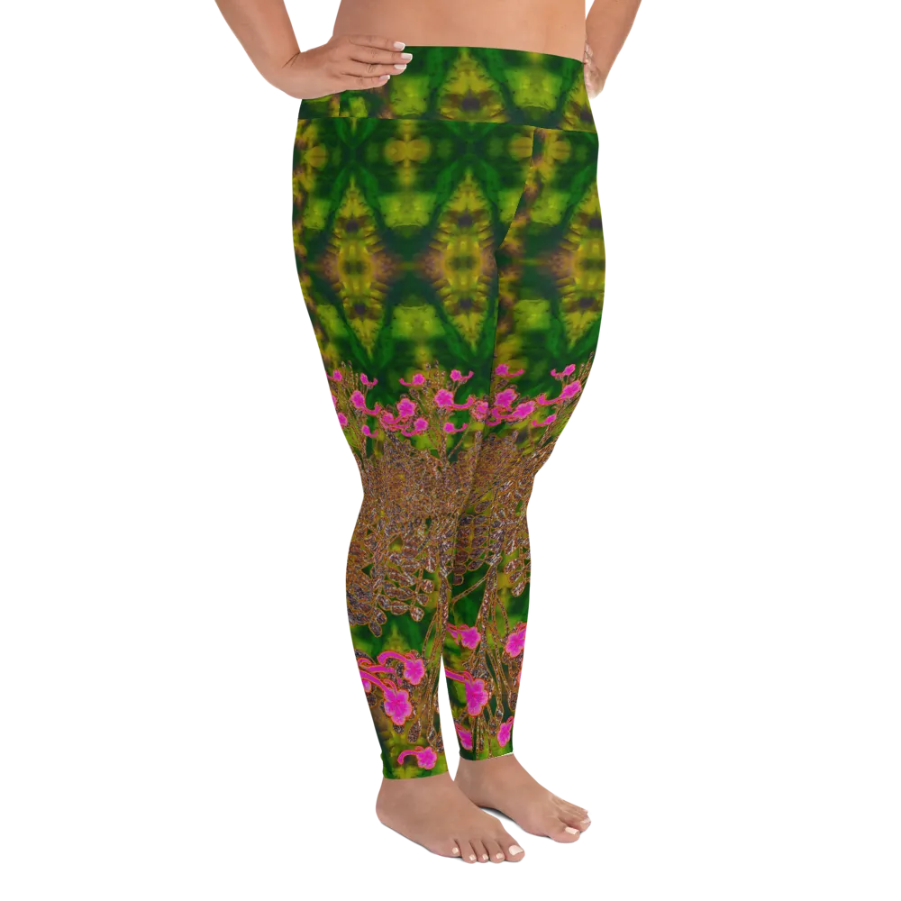 Leggings (Plus Size)(WindSong Flower) RJSTH@Fabric#7 RJSTHW2021 RJS