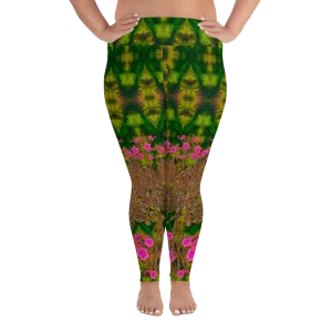 Leggings (Plus Size)(WindSong Flower) RJSTH@Fabric#7 RJSTHW2021 RJS