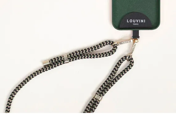 Louvini Adaptateur Coque Bandouliere Universal Miki - Noir