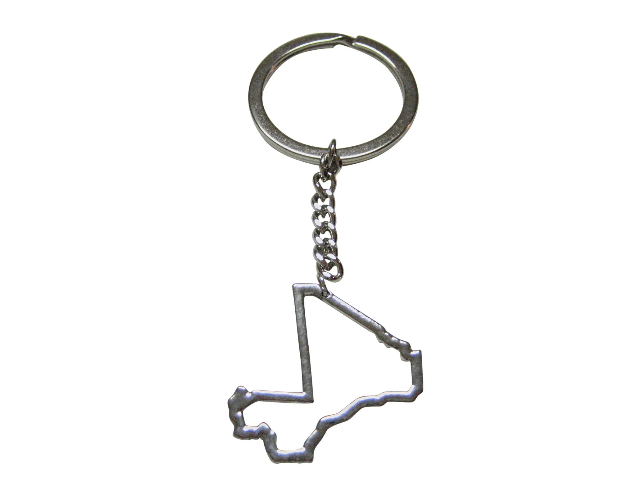 Mali Map Outline Keychain