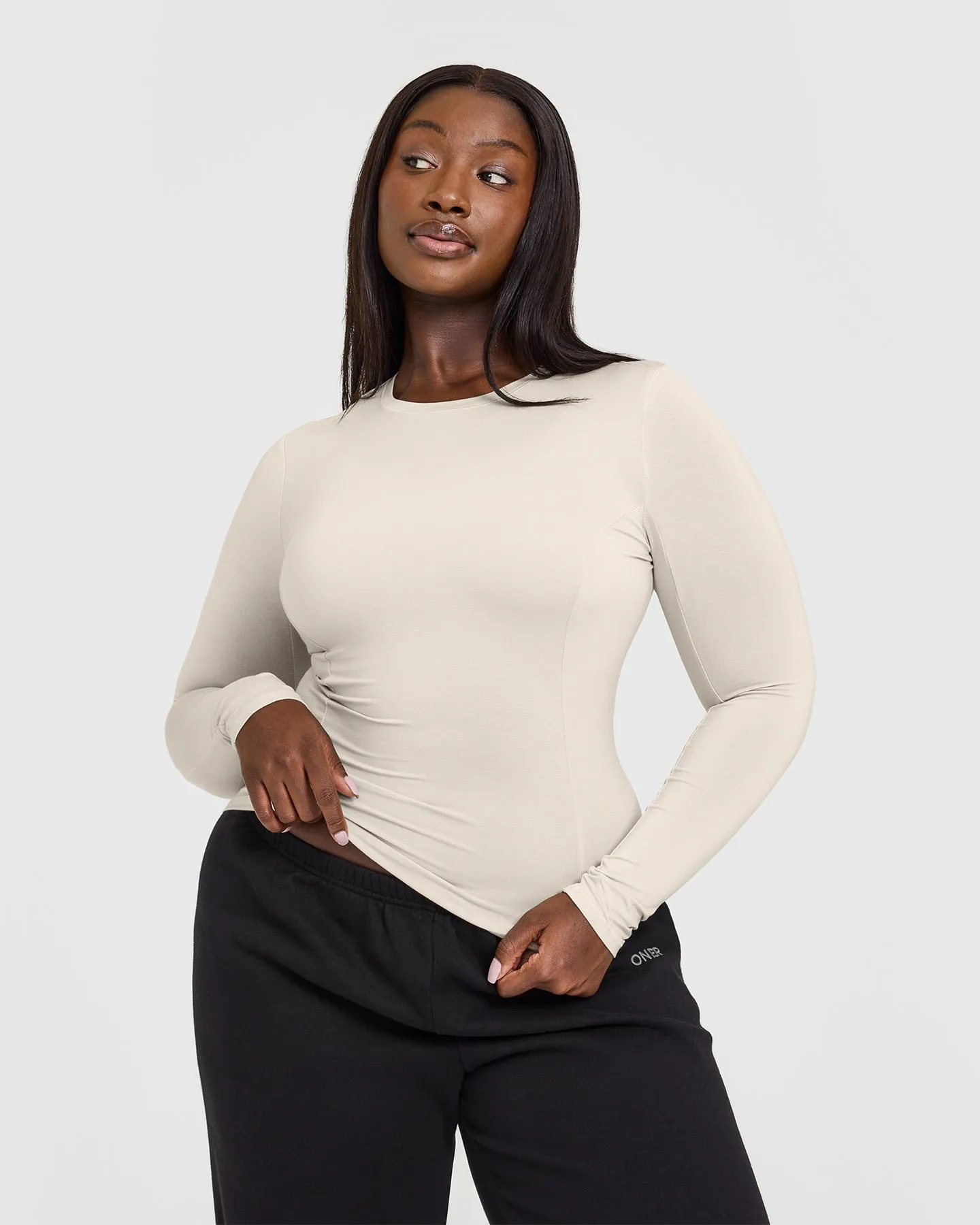 Mellow Soft Long Sleeve Top | Sand