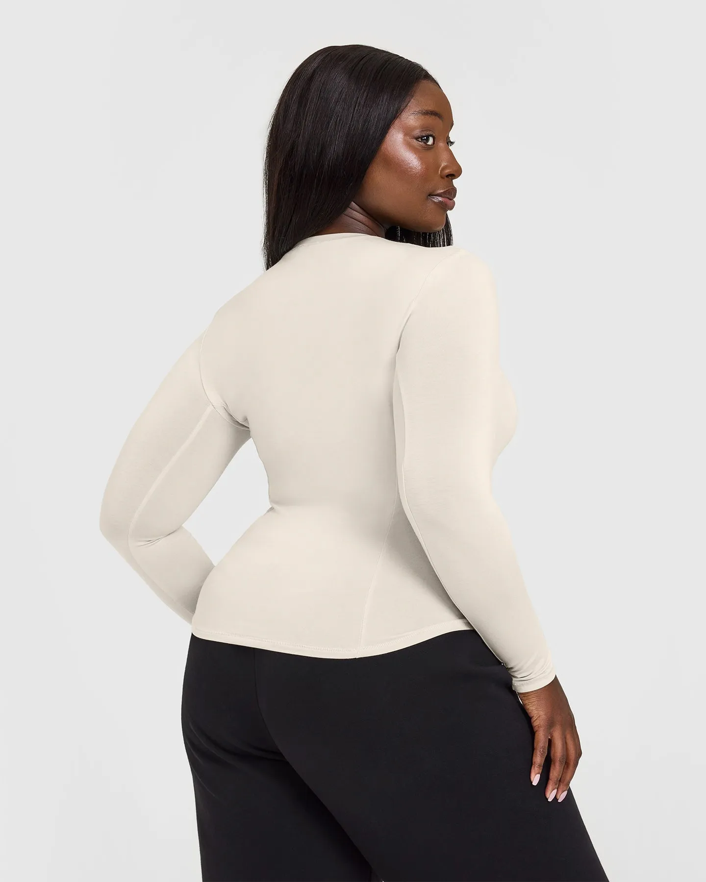 Mellow Soft Long Sleeve Top | Sand