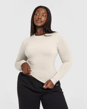 Mellow Soft Long Sleeve Top | Sand