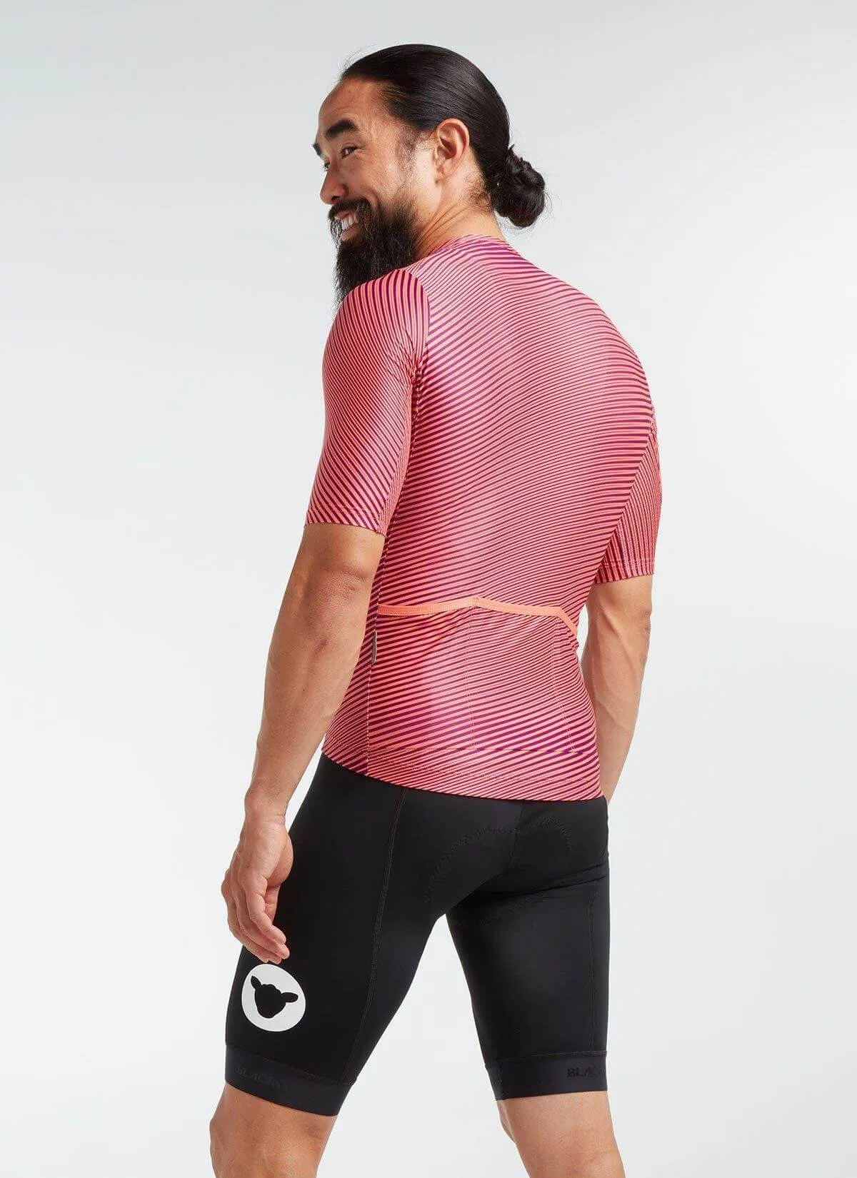 Men's Essentials Team Jersey - Coral/Purple Moire