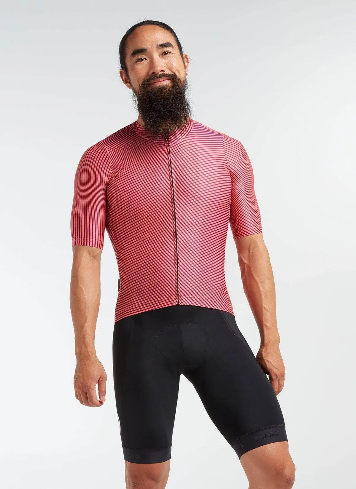 Men's Essentials Team Jersey - Coral/Purple Moire