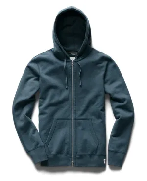 Midweight Terry Full Zip Hoodie Pacific