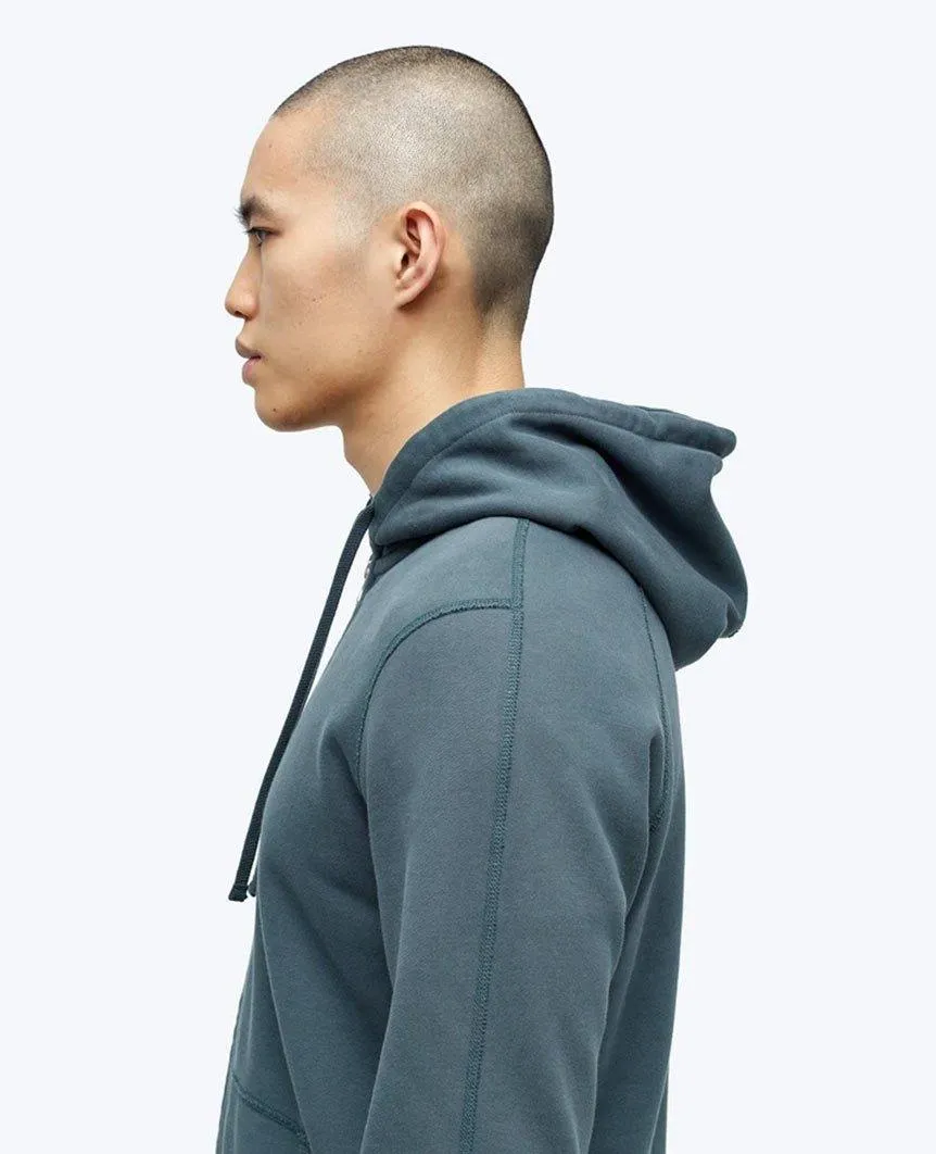 Midweight Terry Full Zip Hoodie Pacific