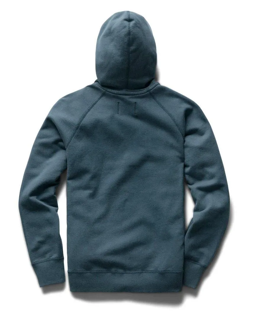 Midweight Terry Full Zip Hoodie Pacific
