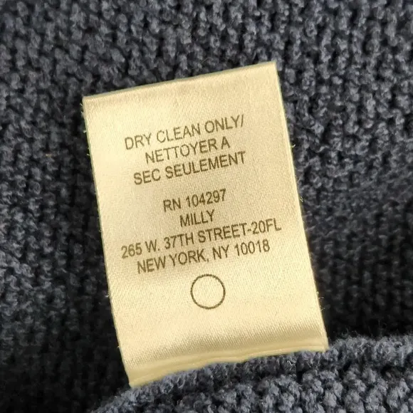 Milly Sweater Dress Womens Size 8 Mini Pullover Blue Office Career