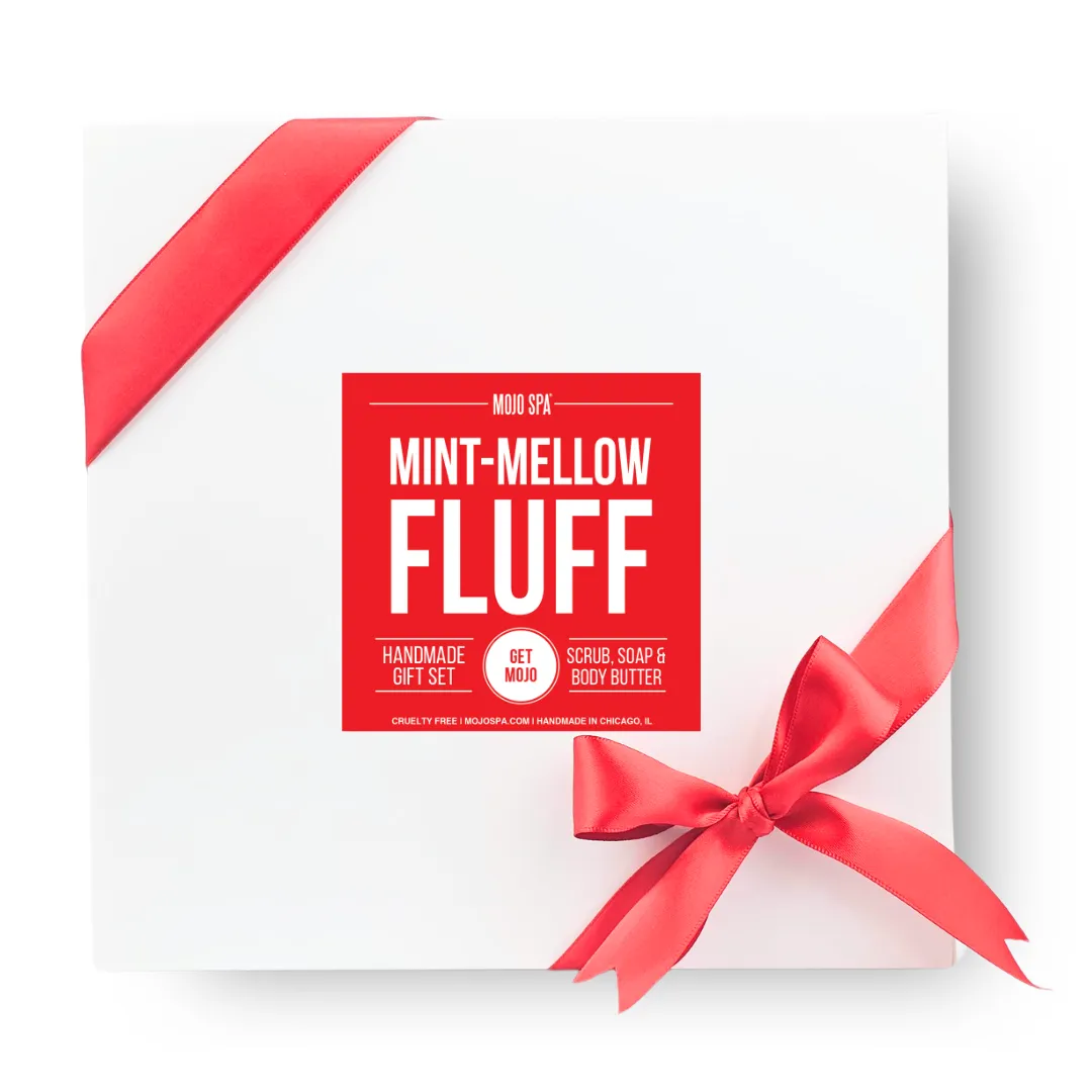 Mint Mellow Fluff Scrub, Body Butter & Soap Gift Set