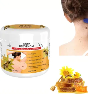 NEW Bee Venom Mole and Wart Treatment Cream, Bee Venom Repair Cream, Bee Venom Wart, Bee Venom Mole, Bee Venom Cream for Skin, Applicable to male and female skin (1pc)