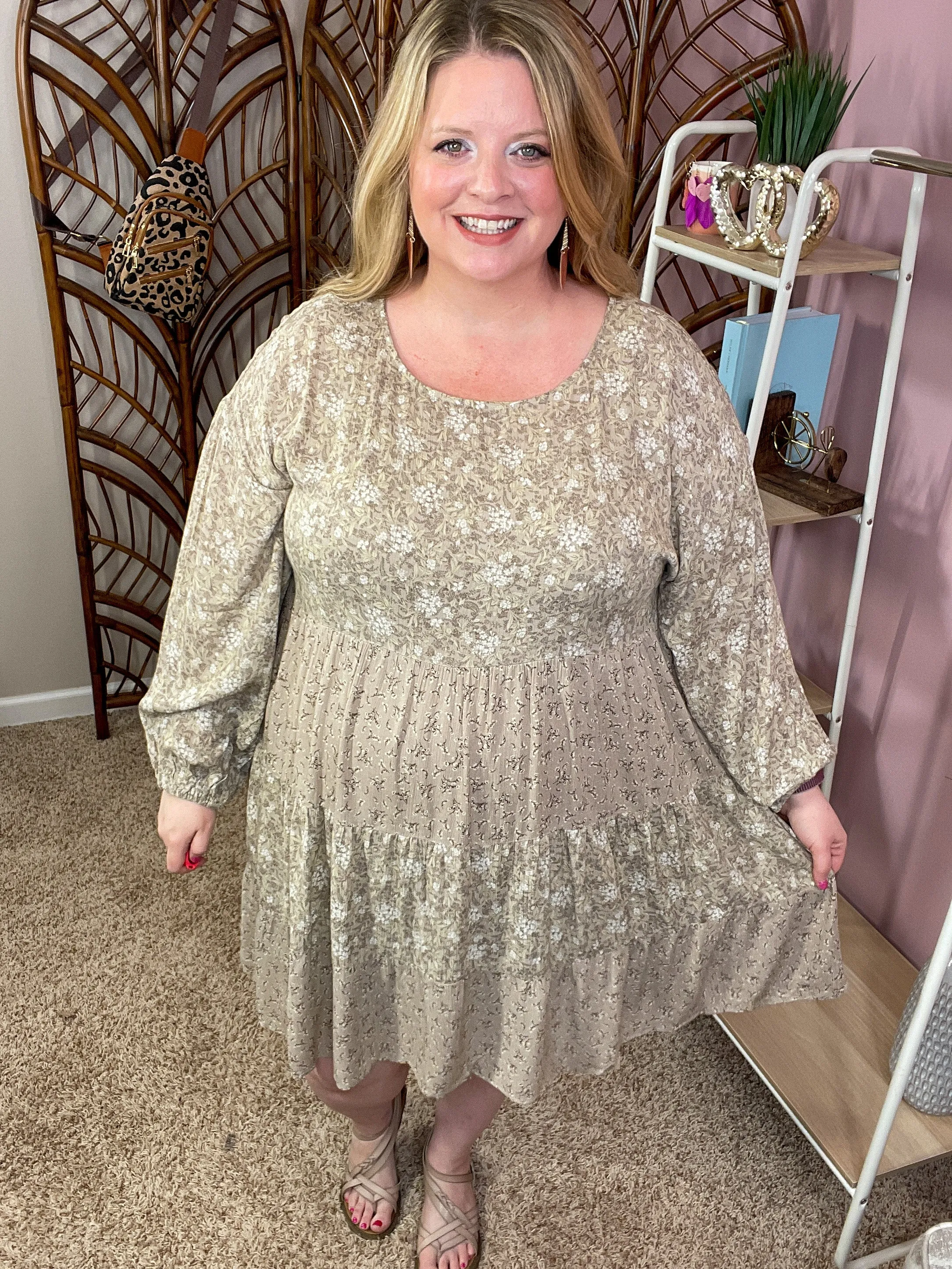Night to Remember Dress - Sandstone
