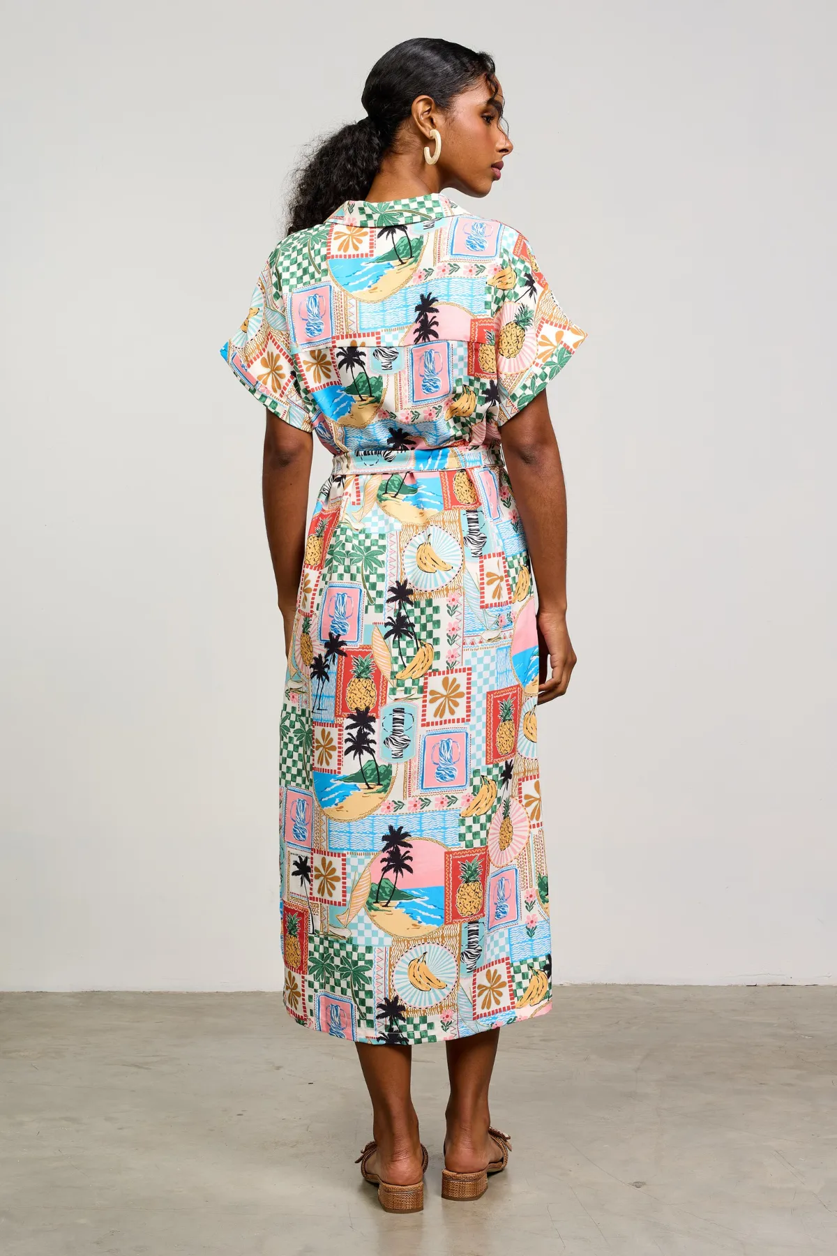 On Holiday Printed Dress