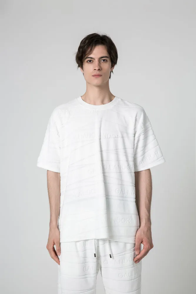 Oversized T-shirt with Bandage Motif
