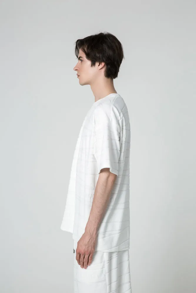 Oversized T-shirt with Bandage Motif