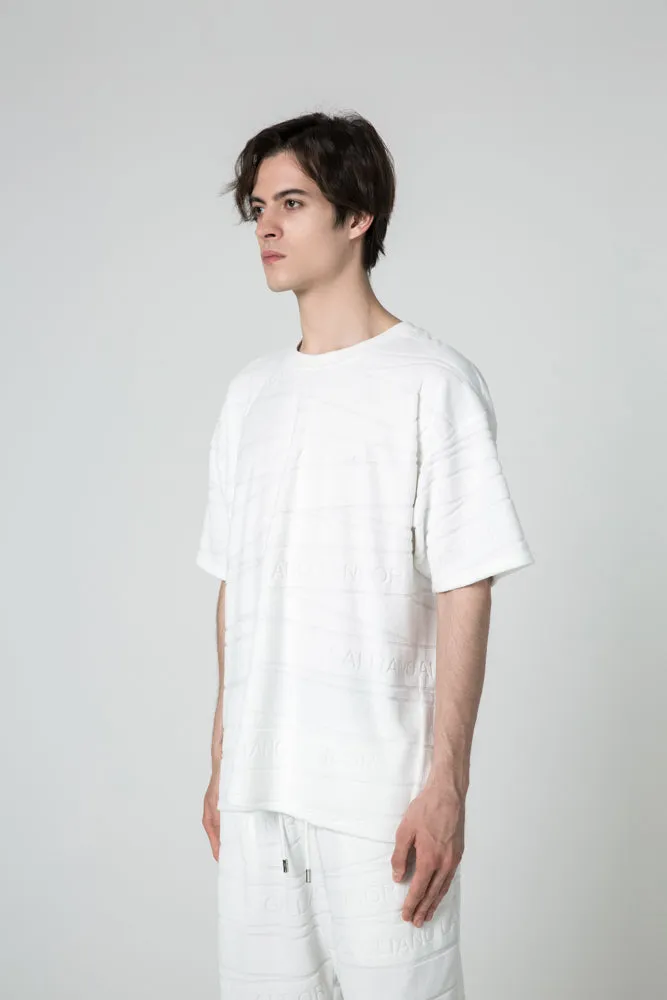 Oversized T-shirt with Bandage Motif