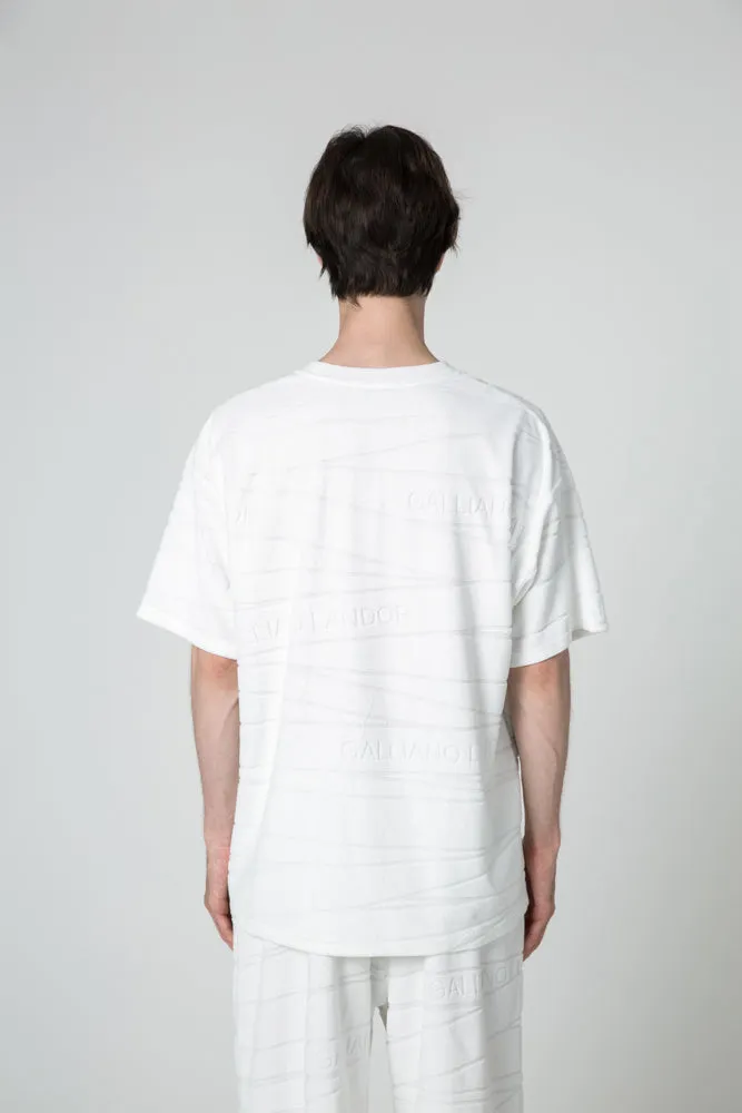 Oversized T-shirt with Bandage Motif