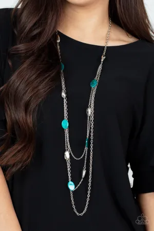 Paparazzi - Barefoot and Beachbound - Blue Necklace