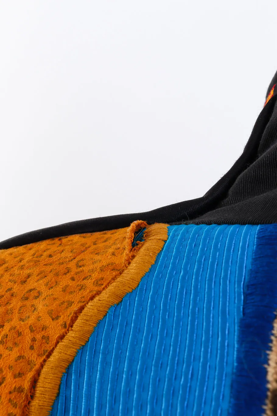 Patchwork Rope Tassel Coat