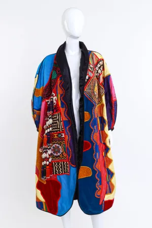 Patchwork Rope Tassel Coat