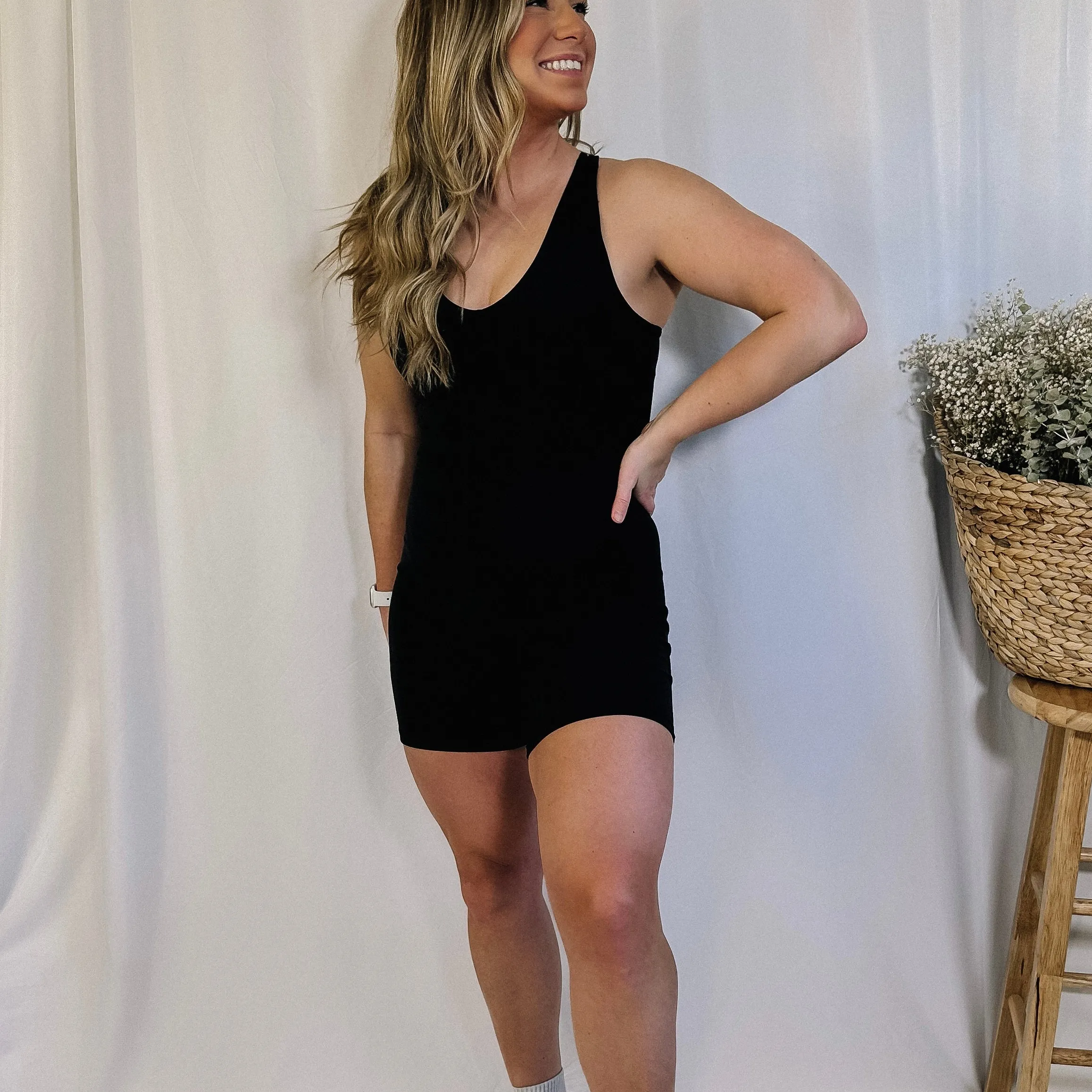 Perfect Balance Racerback Fitted Romper