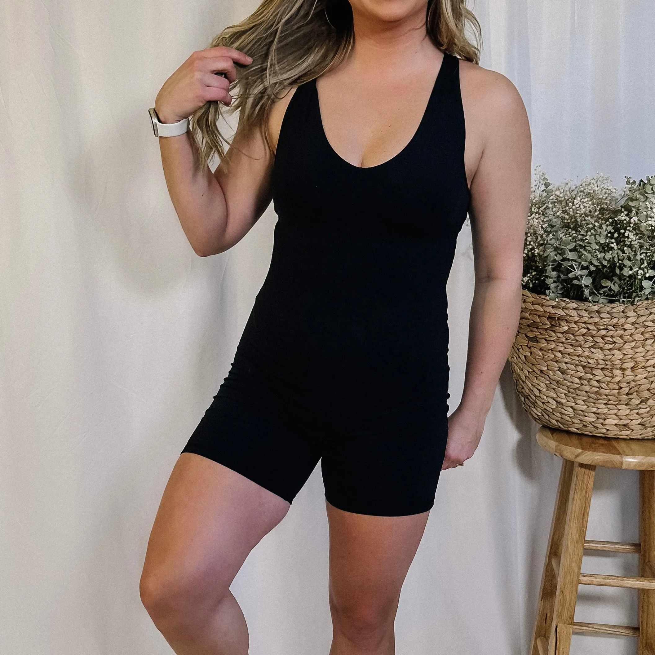 Perfect Balance Racerback Fitted Romper