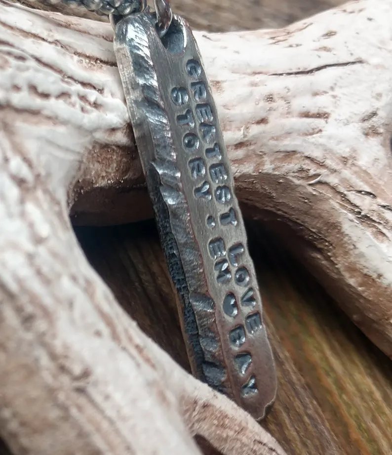 Personalized Bar Necklace | Sterling Silver Custom Bar Necklace