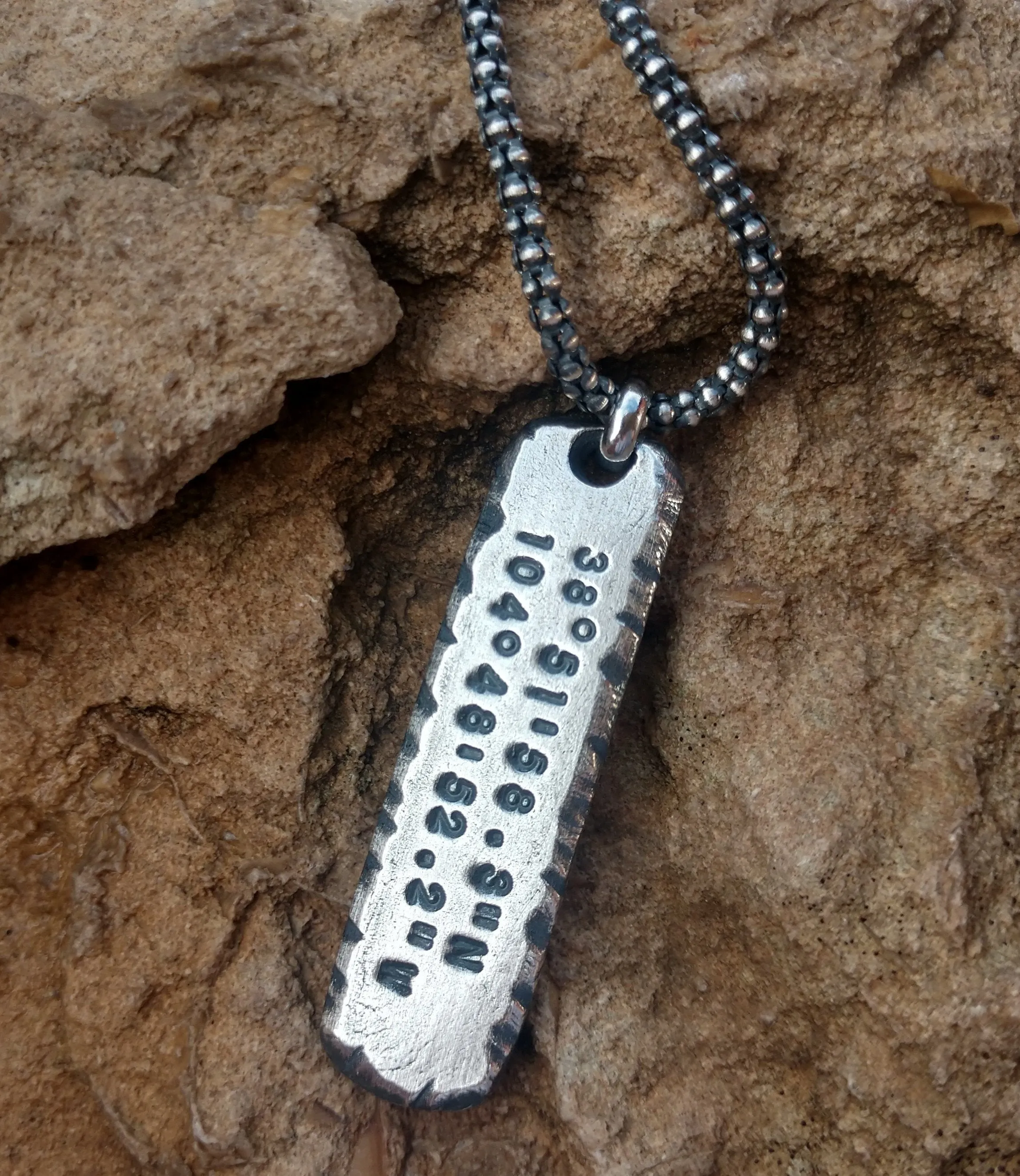 Personalized Bar Necklace | Sterling Silver Custom Bar Necklace