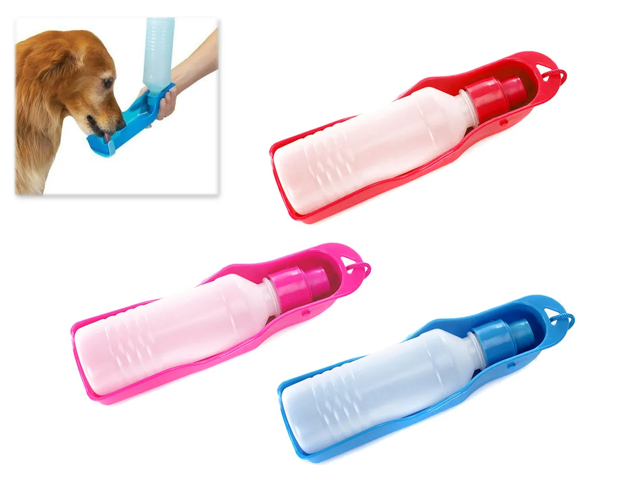 Pet Travel Water Bottle Foldable Dog Water Dispenser