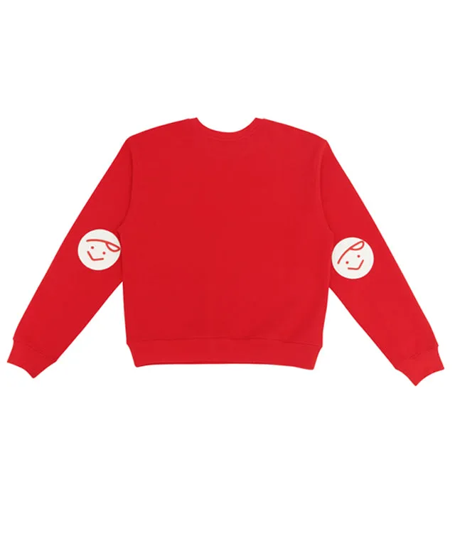 PIV'VEE Twins Sweatshirt - Cherry Red