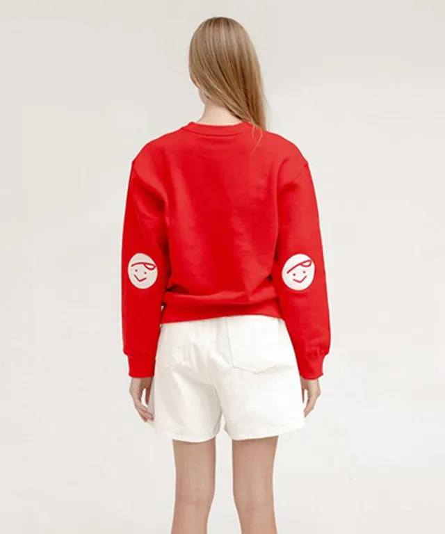 PIV'VEE Twins Sweatshirt - Cherry Red