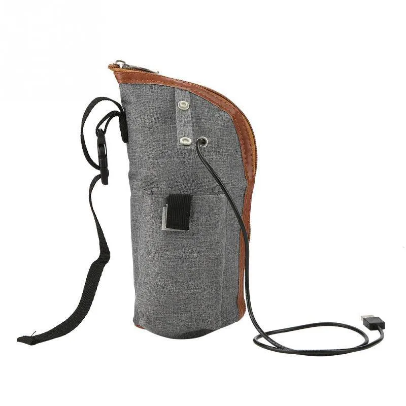 Portable Baby Warmers Bottle Holder USB Heating Travel Milk Bottle