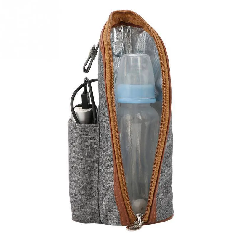 Portable Baby Warmers Bottle Holder USB Heating Travel Milk Bottle