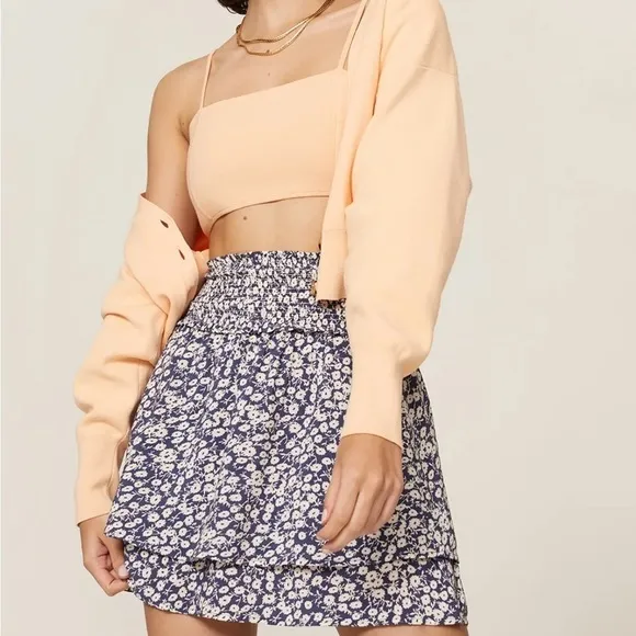 Rails Addison Skirt blue and white floral print sz small