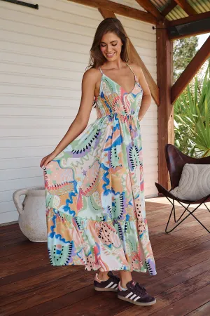 Reef Maxi Dress - Electric Feels