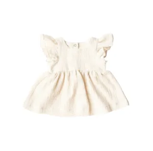 Ruffle Dress - Coconut Milk