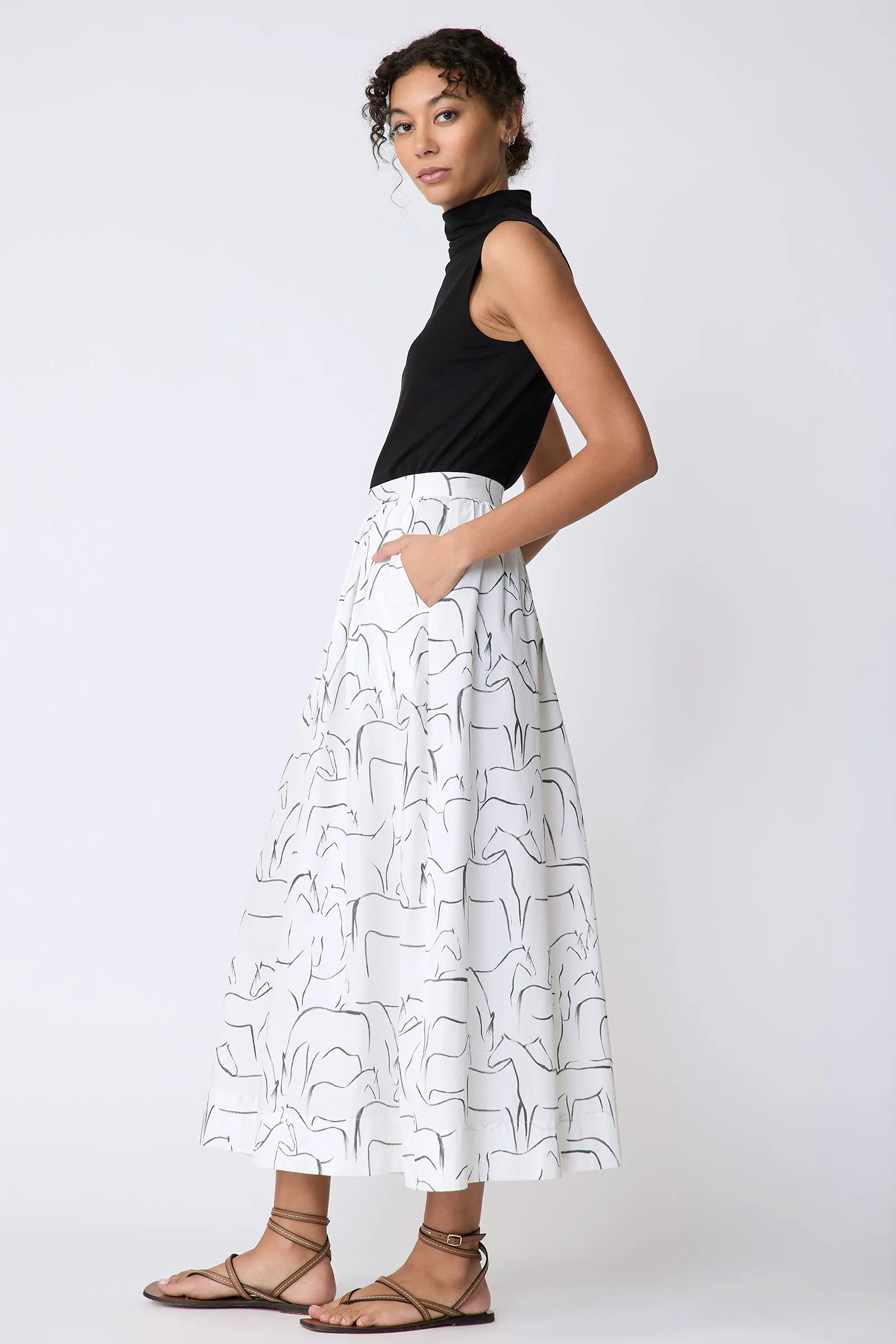 Sadie Skirt - Horse Print