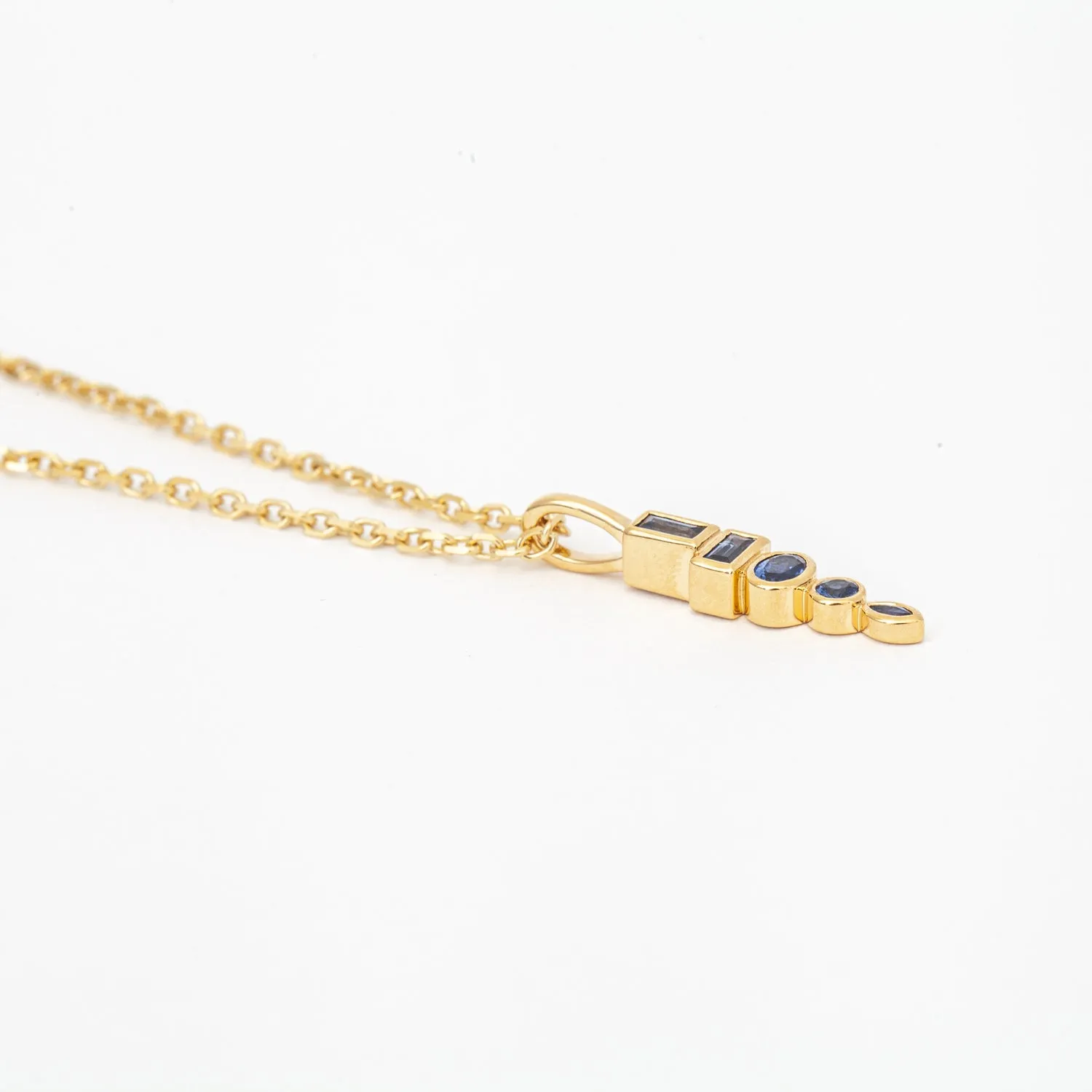 Sapphire Monroe Totem Pendant Necklace