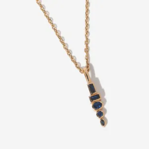 Sapphire Monroe Totem Pendant Necklace