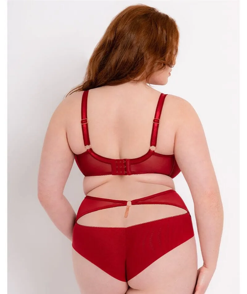 Scantilly Unchained Plunge Bra - Deep Red