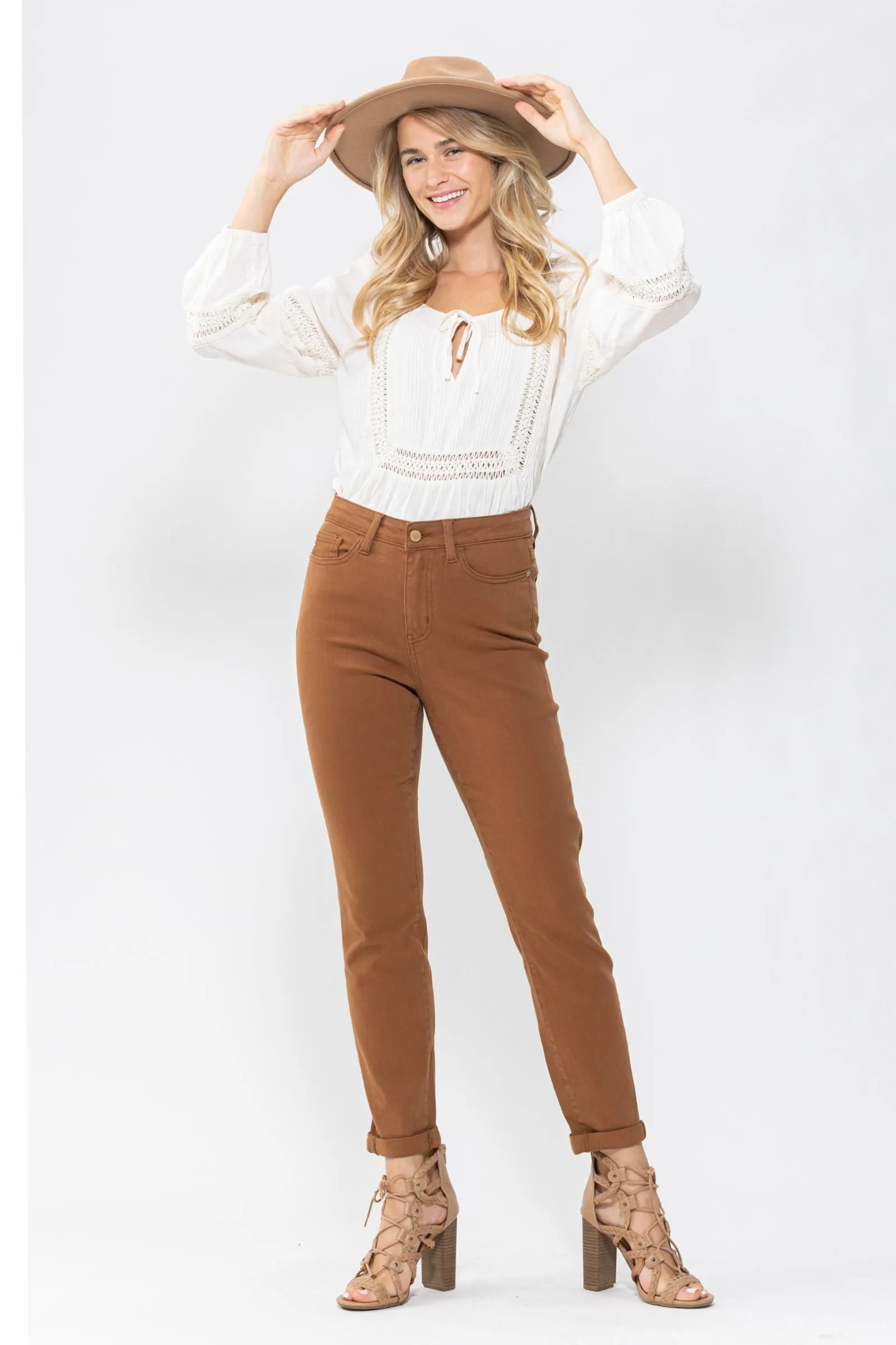 Seasonal Perfection Slim Fit Jeans - Judy Blue - Brown