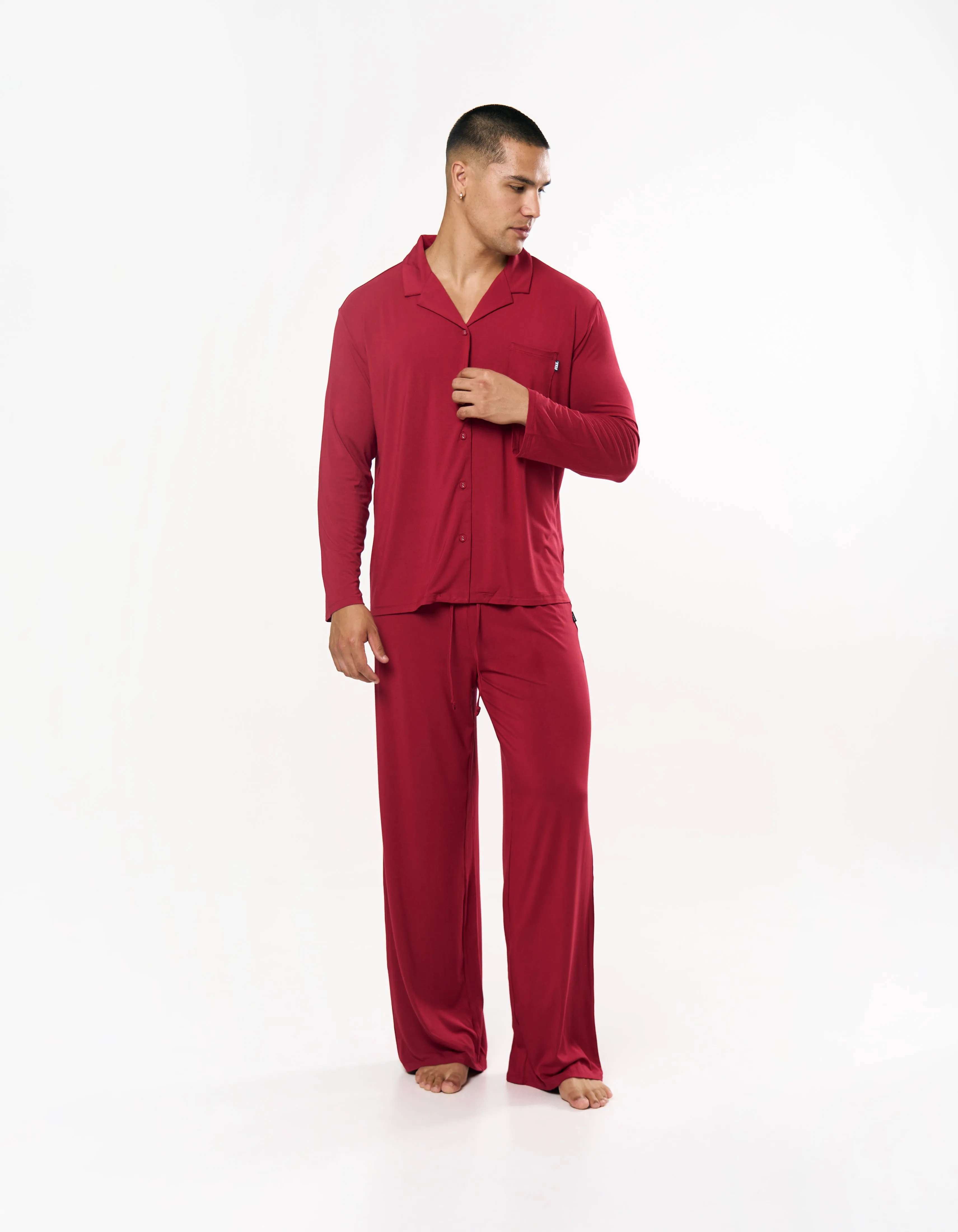 Sleep Long Sleeve Shirt - Cherry