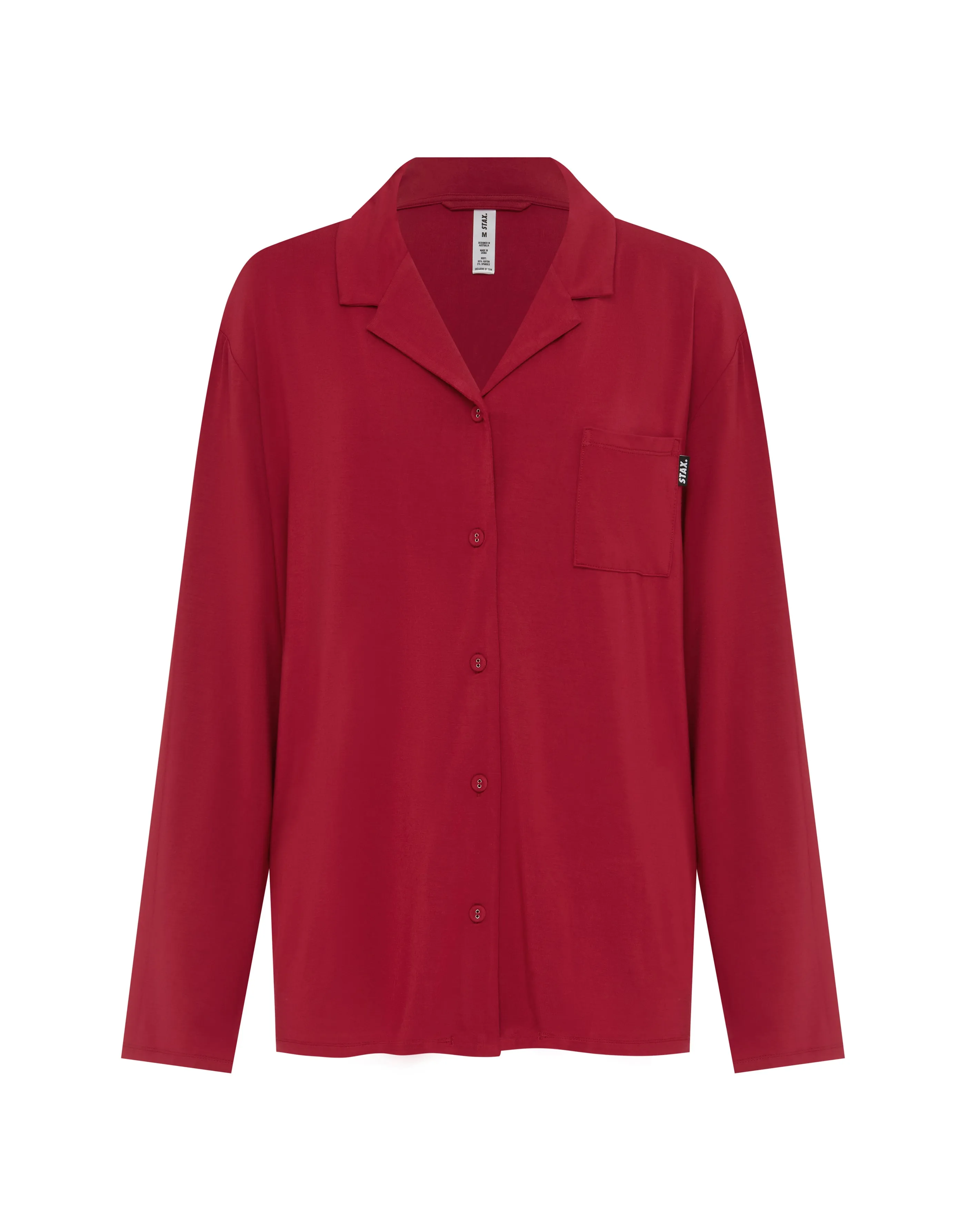 Sleep Long Sleeve Shirt - Cherry