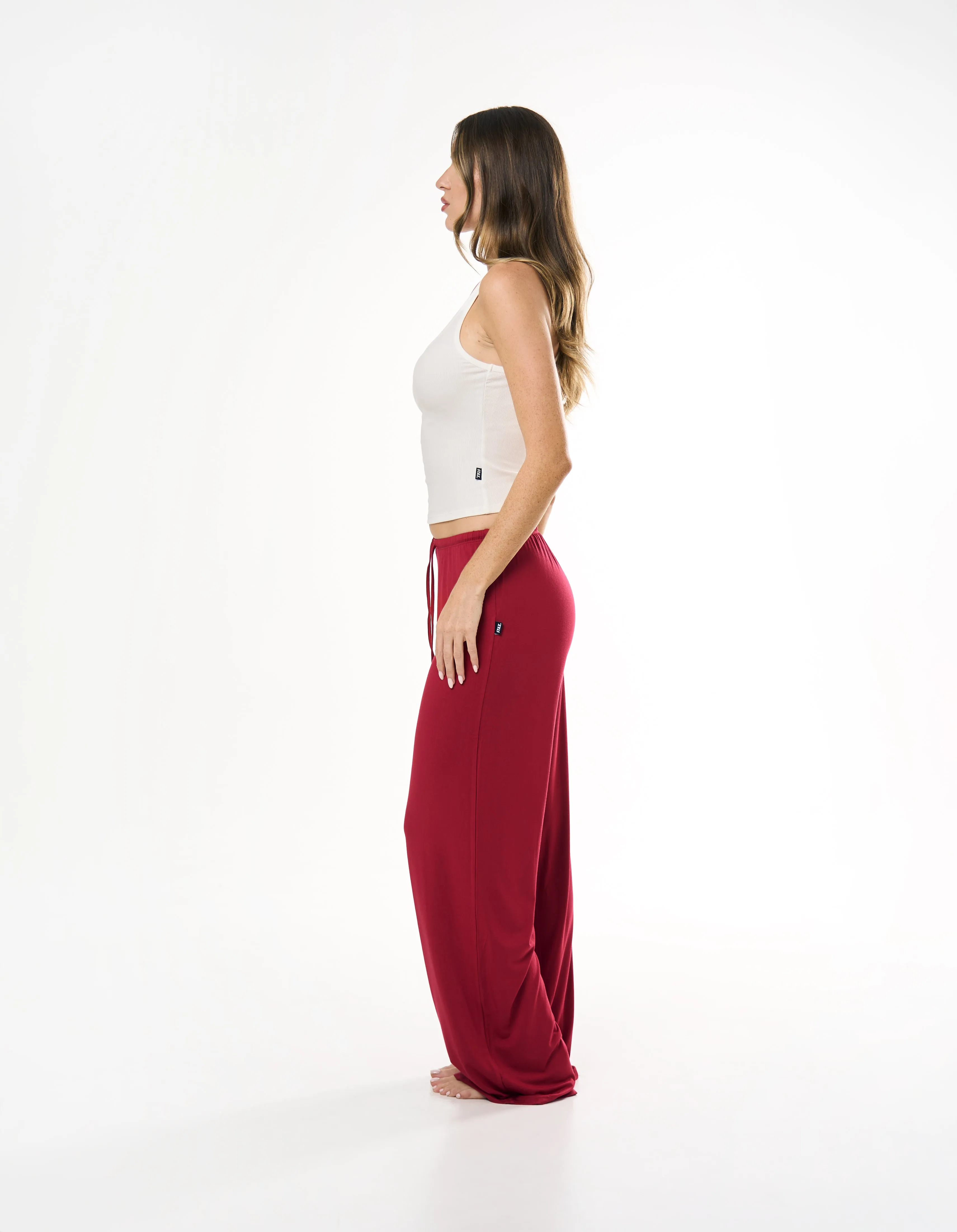 Sleep Ribbed Tank - White