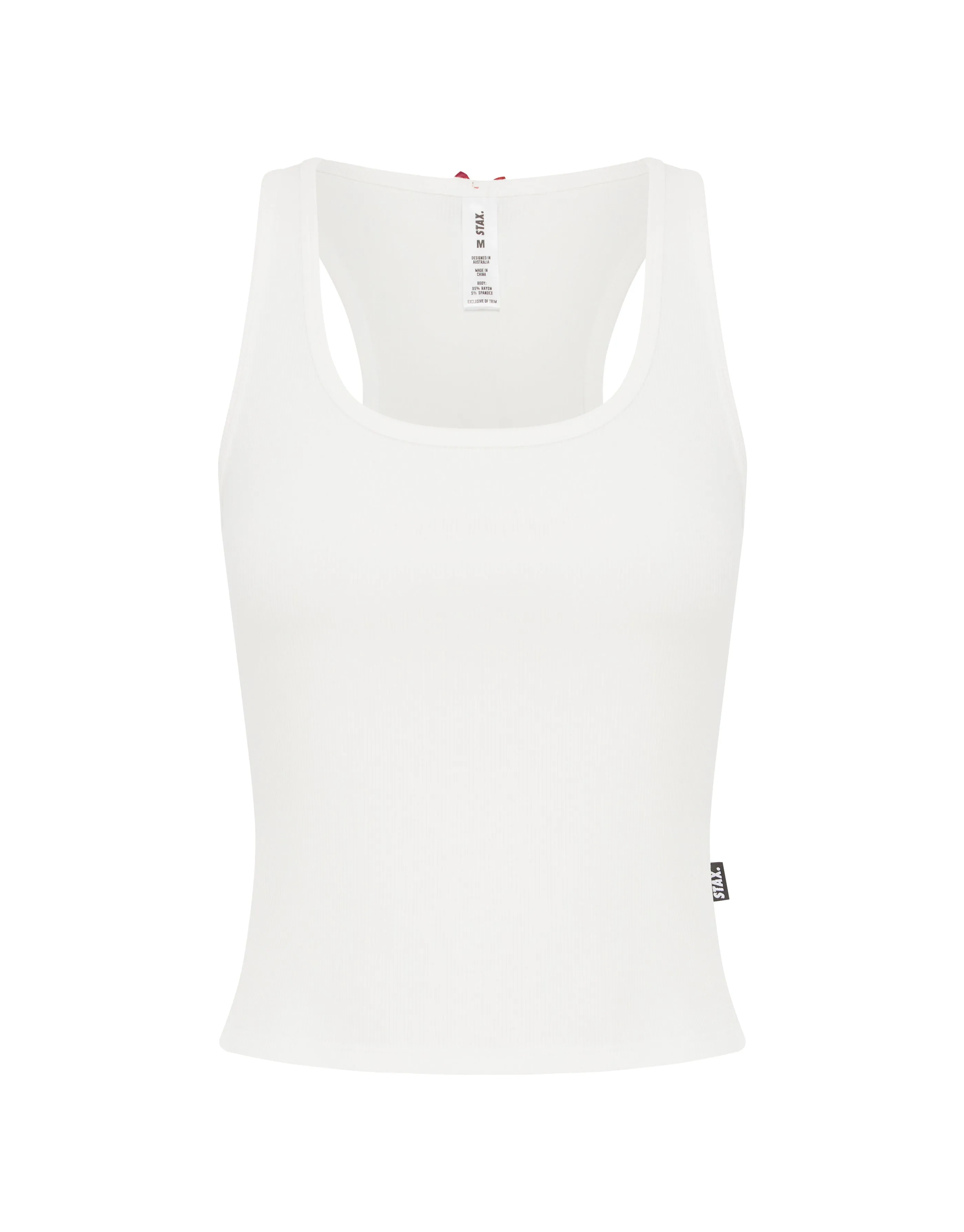 Sleep Ribbed Tank - White