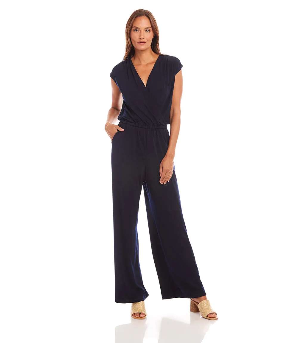 Sleeveless Travel Jersey Jumpsuit