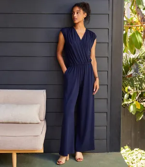 Sleeveless Travel Jersey Jumpsuit