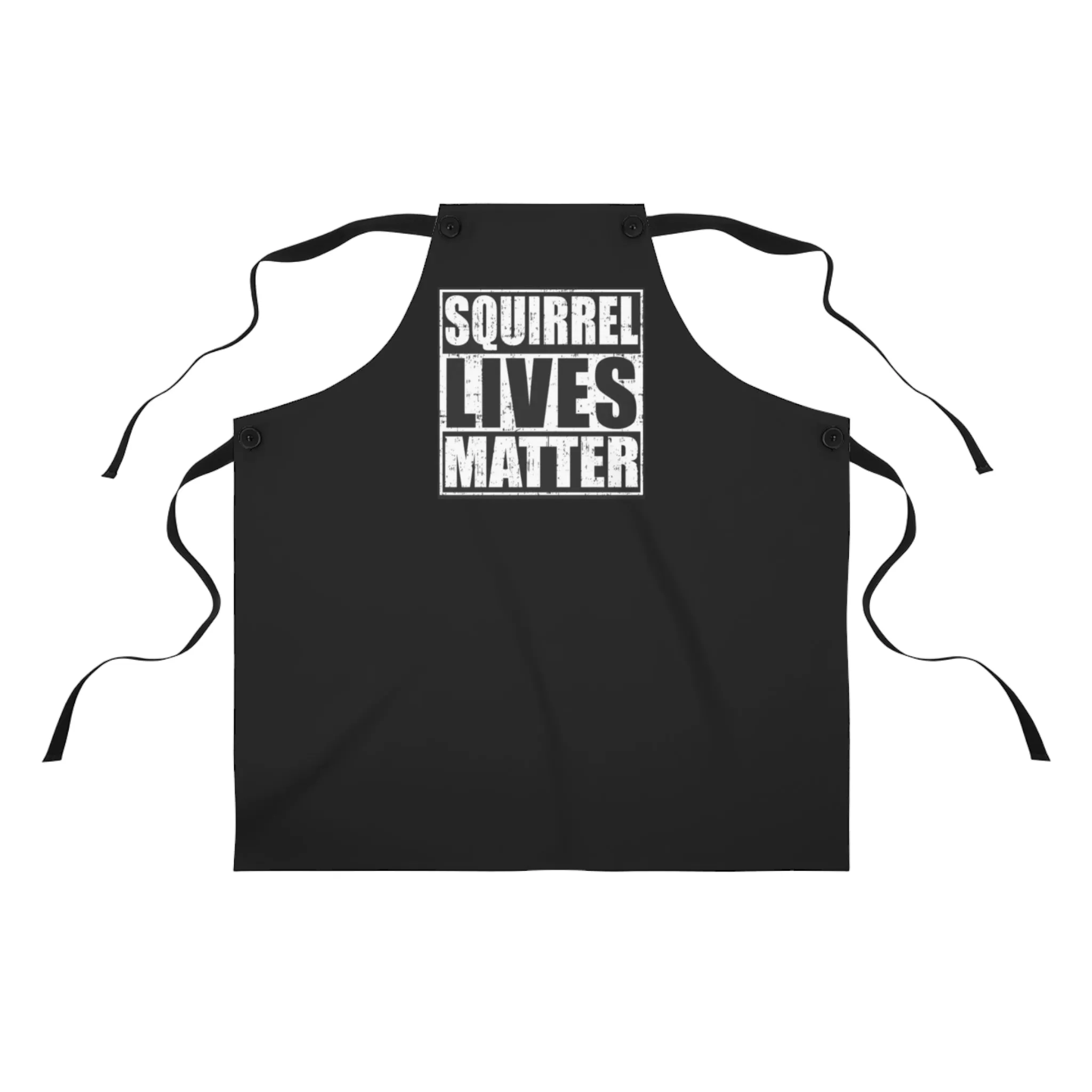 Squirrel Lives Matter Apron (Black)