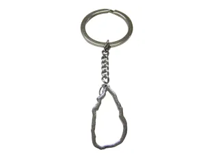 Sri Lanka Map Outline Keychain